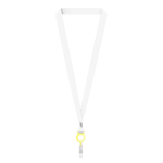 Polyester-Lanyard zum Sublimieren mit Kartenhalter farbe gelb siebte Ansicht