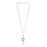 Polyester-Lanyard zum Sublimieren mit Kartenhalter farbe violett siebte Ansicht