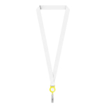 Individuell gefertigtes Kartenhalter Lanyard aus RPET zur Sublimation farbe gelb siebte Ansicht