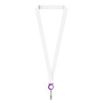 Individuell gefertigtes Kartenhalter Lanyard aus RPET zur Sublimation farbe violett siebte Ansicht