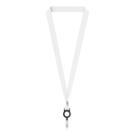 Individuell gefertigtes Kartenhalter Lanyard aus RPET mit Metalldetail farbe schwarz siebte Ansicht