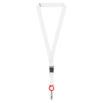 Abnehmbares Lanyard zum Sublimieren mit Kartenhalter farbe rot siebte Ansicht