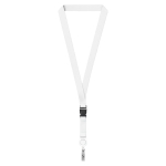 Abnehmbares Lanyard zum Sublimieren mit Kartenhalter farbe weiß siebte Ansicht