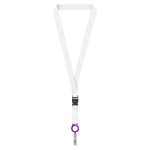 Abnehmbares Lanyard zum Sublimieren mit Kartenhalter farbe violett siebte Ansicht