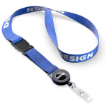 Abnehmbares Lanyard zum Sublimieren mit Kartenhalter farbe ultramarinblau
