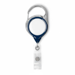 Runder Kartenhalter mit Karabiner und Clip, individuell gefertigt farbe marineblau siebte Ansicht