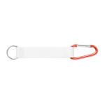 Polyester-Schlüsselband mit Karabiner zum Sublimieren farbe rot siebte Ansicht