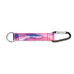 RPET-Schlüsselband mit Karabiner zum Sublimieren farbe schwarz