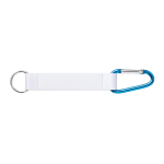 RPET-Schlüsselband mit Karabiner zum Sublimieren farbe blau siebte Ansicht