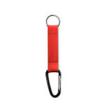 Individuell gefertigter Schlüsselanhänger mit Karabiner farbe rot siebte Ansicht