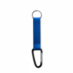 Individuell gefertigter Schlüsselanhänger mit Karabiner farbe stahlblau siebte Ansicht