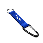 Individuell gefertigter Schlüsselanhänger mit Karabiner farbe köngisblau