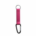 Individuell gefertigter Schlüsselanhänger mit Karabiner farbe pink siebte Ansicht