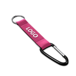 Individuell gefertigter Schlüsselanhänger mit Karabiner farbe pink