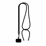 Individuell gefertigtes verstellbares Polyester Lanyard für das Handy farbe schwarz siebte Ansicht