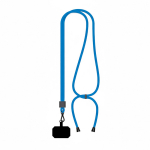 Individuell gefertigtes verstellbares Polyester Lanyard für das Handy farbe blau siebte Ansicht