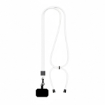 Individuell gefertigtes verstellbares Polyester Lanyard für das Handy farbe weiß siebte Ansicht