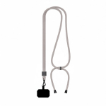 Individuell gefertigtes verstellbares Polyester Lanyard für das Handy farbe grau siebte Ansicht