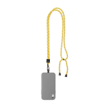 Individuell gefertigtes verstellbares Polyester Lanyard für das Handy farbe gelb