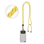 Individuell gefertigtes verstellbares Polyester Lanyard für das Handy farbe gelb fünfte Ansicht