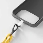 Individuell gefertigtes verstellbares Polyester Lanyard für das Handy farbe gelb fünfte Ansicht