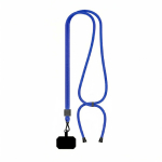 Individuell gefertigtes verstellbares Polyester Lanyard für das Handy farbe stahlblau siebte Ansicht
