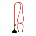 Individuell gefertigtes verstellbares Polyester Lanyard für das Handy farbe granatrot siebte Ansicht