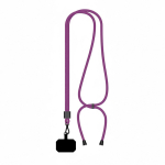 Individuell gefertigtes verstellbares Polyester Lanyard für das Handy farbe purpurfarben siebte Ansicht
