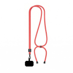 Verstellbares, bicolor RPET-Lanyard für Mobilgeräte farbe rot siebte Ansicht