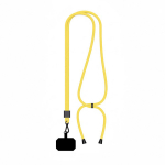 Verstellbares, bicolor RPET-Lanyard für Mobilgeräte farbe gelb siebte Ansicht
