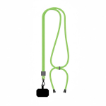 Verstellbares, bicolor RPET-Lanyard für Mobilgeräte farbe apfelgrün siebte Ansicht