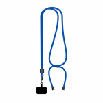 Verstellbares, bicolor RPET-Lanyard für Mobilgeräte farbe köngisblau siebte Ansicht