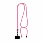 Verstellbares, bicolor RPET-Lanyard für Mobilgeräte farbe pink siebte Ansicht