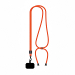 Verstellbares, bicolor RPET-Lanyard für Mobilgeräte farbe dunkelrot siebte Ansicht