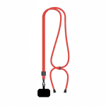 Verstellbares, bicolor RPET-Lanyard für Mobilgeräte farbe granatrot siebte Ansicht