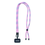 Polyester-Handyhalter mit 2 Haken und Handy-Patch farbe weiß
