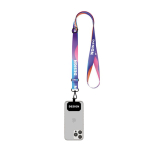 Individuell gefertigtes Smartphone Lanyard mit Aufhänge Patch farbe weiß