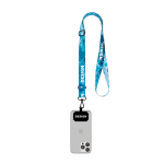 Individuell gefertigtes Smartphone Lanyard mit Aufhänge Patch farbe weiß