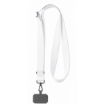 Verstellbares RPET-Kartenlanyard zum Sublimieren farbe weiß siebte Ansicht