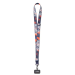 Verstellbares RPET-Kartenlanyard zum Sublimieren farbe weiß