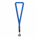 Individuell gefertigter Handy Tragegurt mit verstellbarem Schulterband farbe blau Ansicht mit Druckbereich