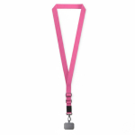 Individuell gefertigter Handy Tragegurt mit verstellbarem Schulterband farbe pink siebte Ansicht