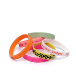 Silikon-Armband für Events, 100 % personalisierbar farbe weiß achte Ansicht