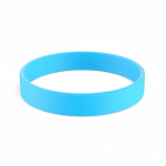 Silikon-Armband für Events, 100 % personalisierbar farbe cyan-blau siebte Ansicht