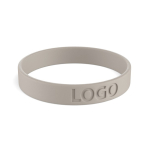 Silikon-Armband für Events, 100 % personalisierbar farbe aschgrau