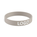 Silikon-Armband für Events, 100 % personalisierbar farbe aschgrau