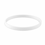 Individuell gestaltbares Silikonarmband, 100 % personalisierbar farbe weiß siebte Ansicht