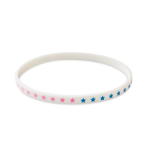 Individuell gestaltbares Silikonarmband, 100 % personalisierbar farbe weiß