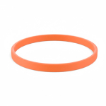 Individuell gestaltbares Silikonarmband, 100 % personalisierbar farbe orange siebte Ansicht