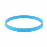 Individuell gestaltbares Silikonarmband, 100 % personalisierbar farbe cyan-blau siebte Ansicht